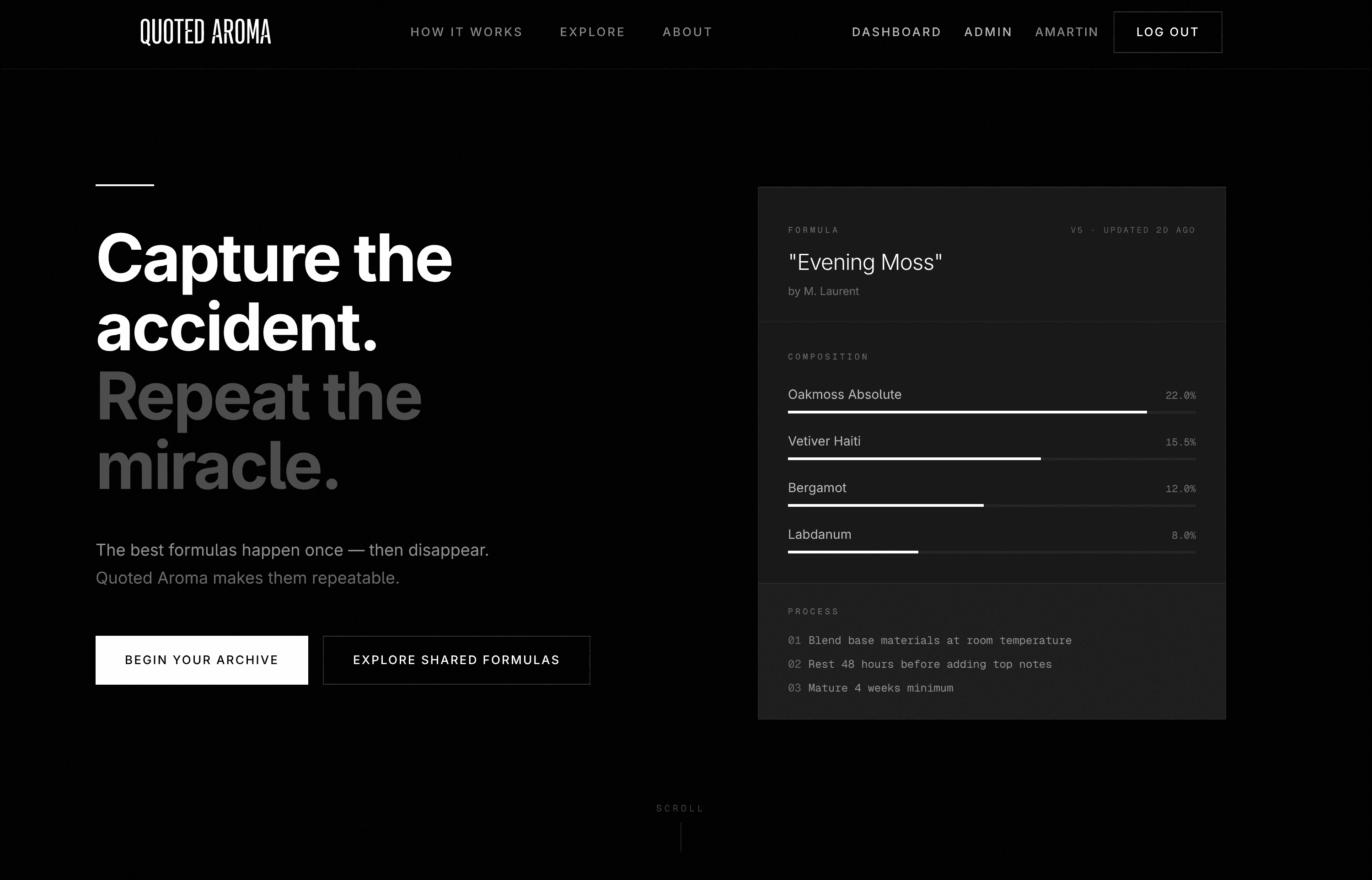 Quoted Aroma preview